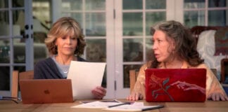 Grace and Frankie lettura copione in diretta per beneficenza