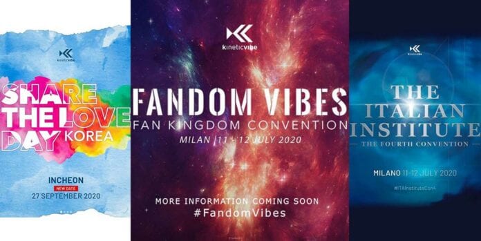 share the love con fandom vibes the italian institute rinviate kinetic vibe