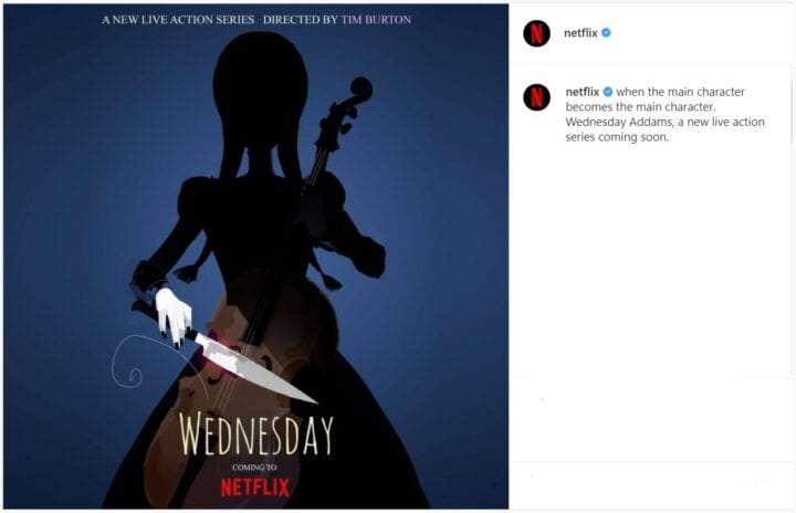 wednesday serie live action netflix