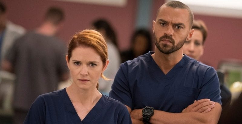 Sarah Drew Jesse Williams foto reunion Grey's Anatomy