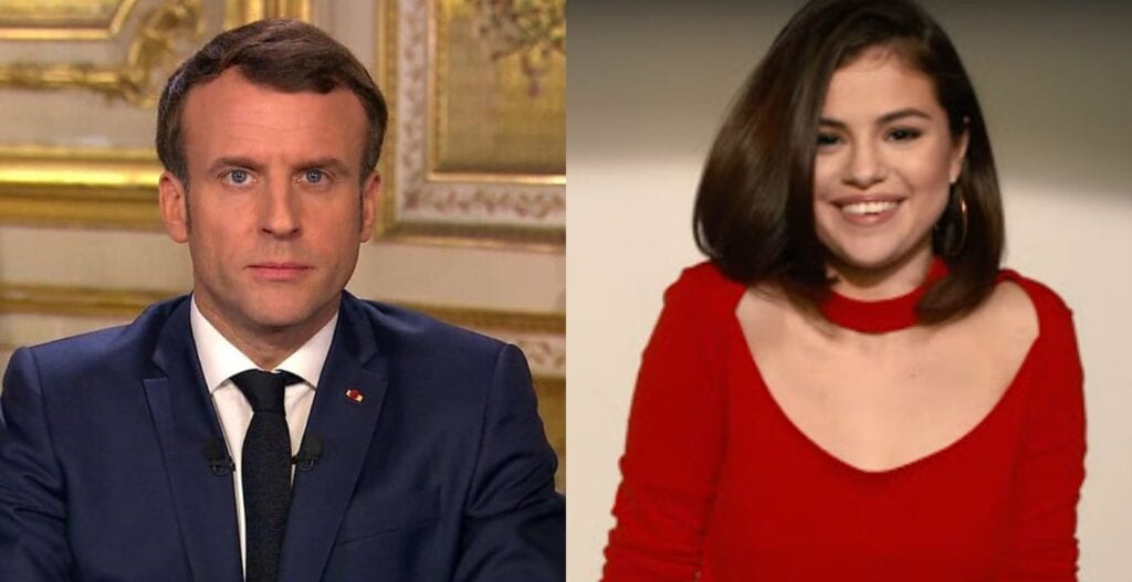 emmanuel macron risposta selena gomez vaccini