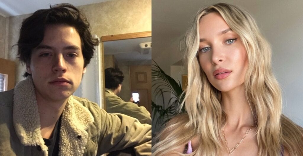 cole sprouse ari fournier bacio foto