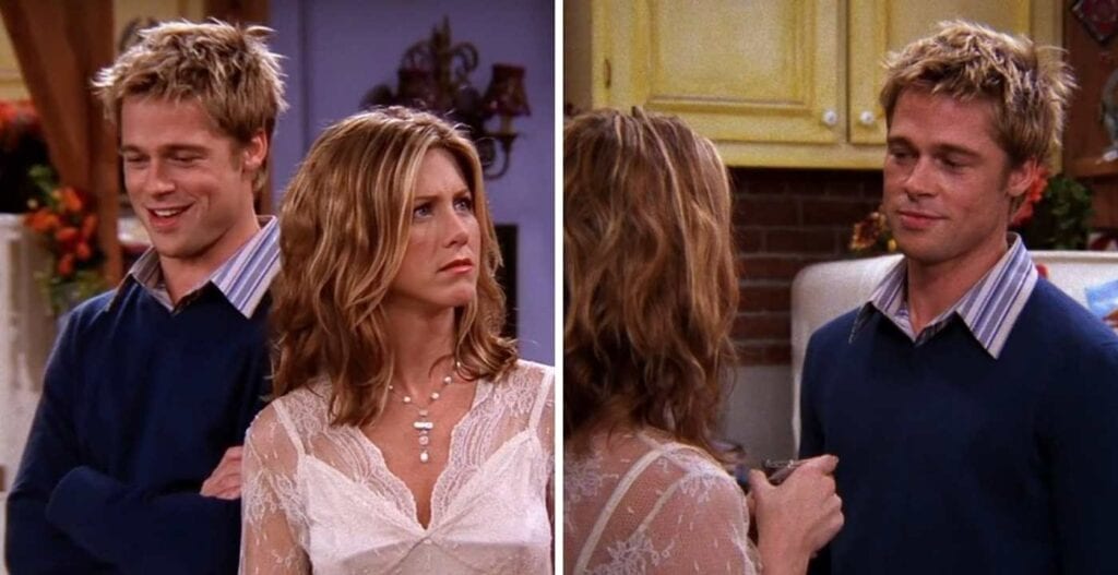 jennifer aniston brad pitt guest star friends