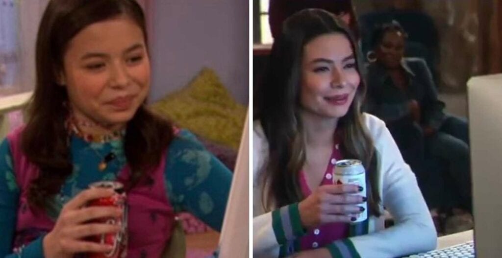 Miranda Cosgrove ricrea iconico meme sigla icarly