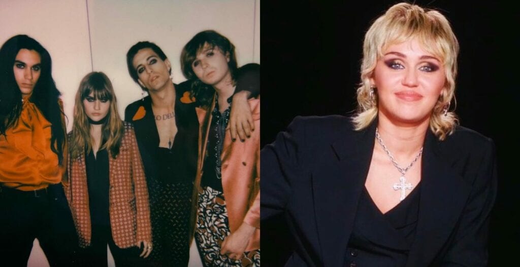 maneskin miley cyrus cosa scritto su instagram