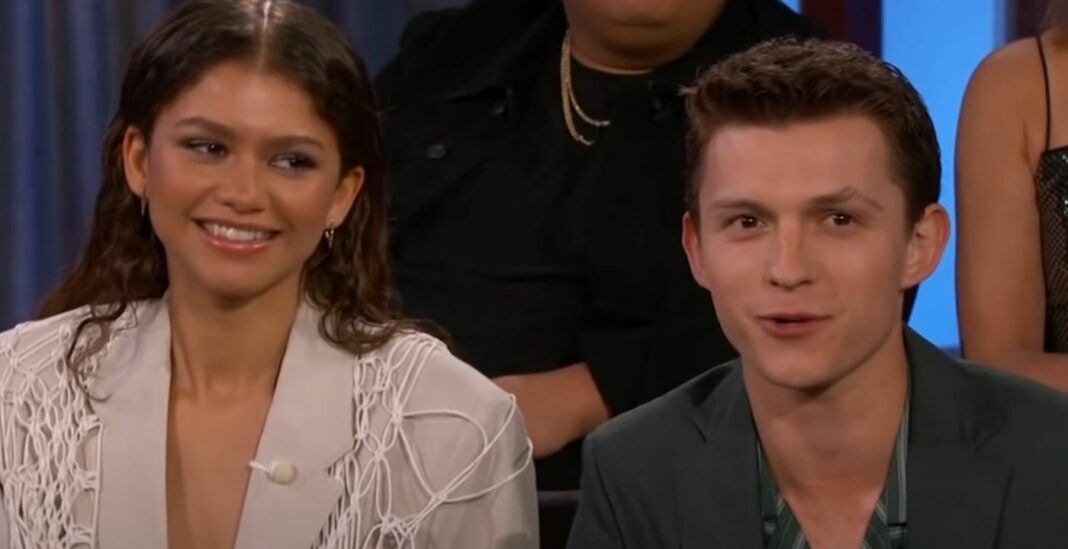 Zendaya e Tom Holland insieme ad un matrimonio