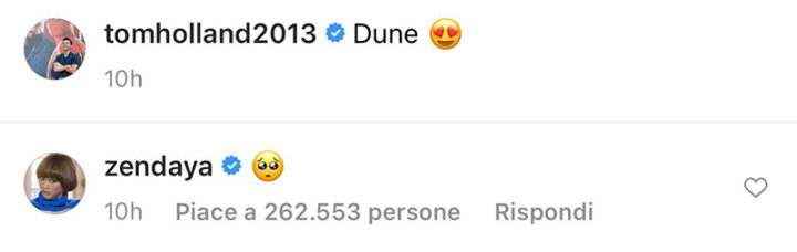 Zendaya risponde a Tom Holland