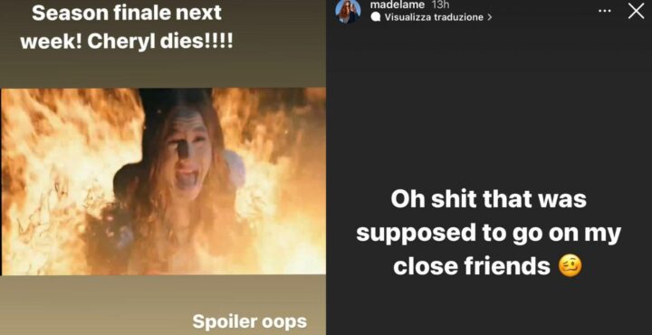 cheryl muore riverdale 5 instagram Madelaine petsch
