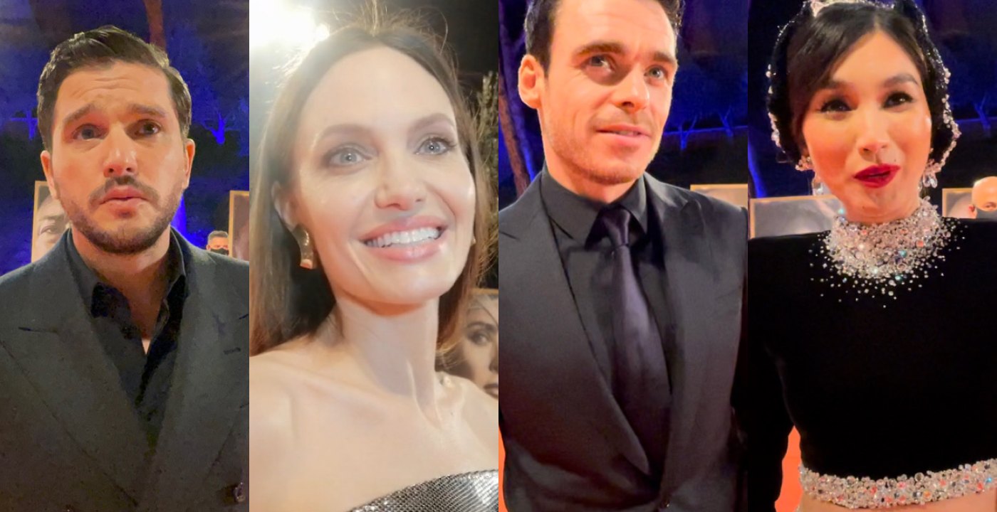 intervista red carpet eternals cast angelina jolie