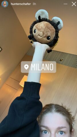 hunter schafer milano fashion week