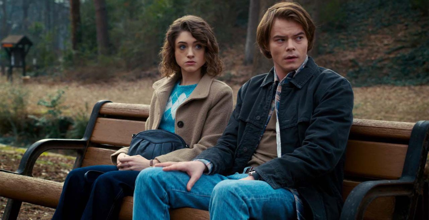 Natalia Dyer e Charlie Heaton Goonies Harry Potter Stranger Things 4