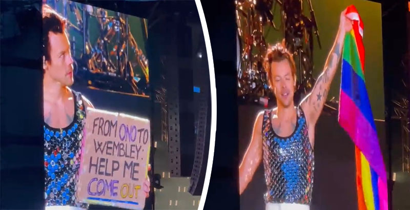 Harry Styles aiuta fan italiano fare coming out
