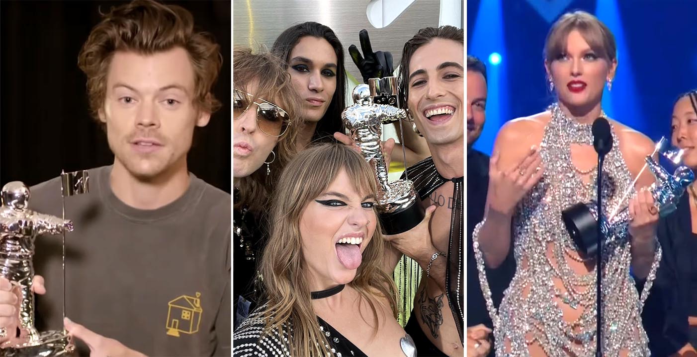 MTV VMAs 2022 vincitori Maneskin Harry Styles taylor swift