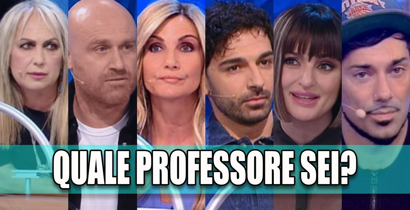 amici 22 professore quiz