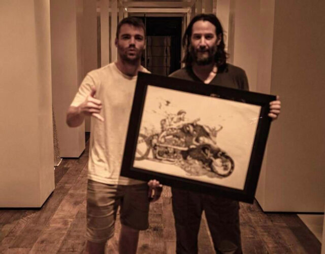 Gabriel Basso e Keanu Reeves