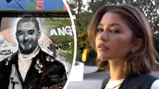 Zendaya visita murale dedicato Angus Cloud