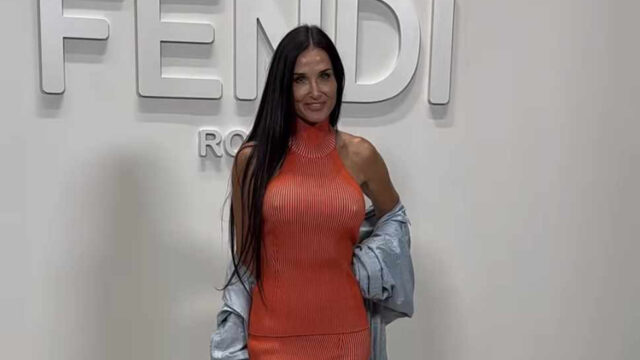 Demi Moore Milano Fashion Week settembre 2023