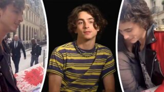 Timothée Chalamet fan regala libro suoi film