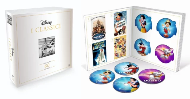 I classici Disney ora disponibili in un nuovo cofanetto da collezione