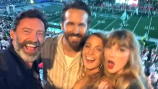 selfie Hugh Jackman, Taylor Swift, Ryan Reynolds Blake Lively