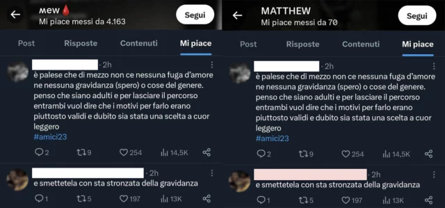 Mew e Matthew su X