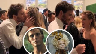 sam claflin elizabeth banks reunion hunger games