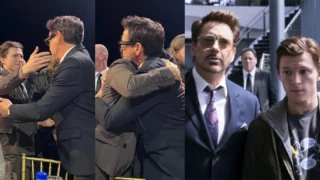 tom holland robert downey jr reunion critics choice awards