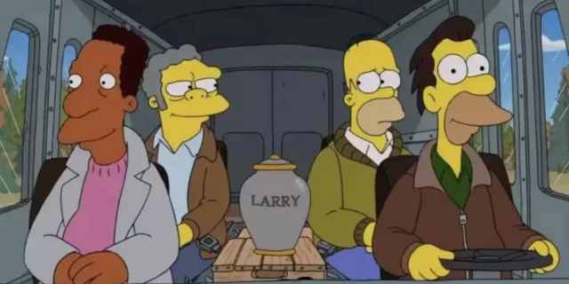 larry simpson morte personaggio 34 anni episodio