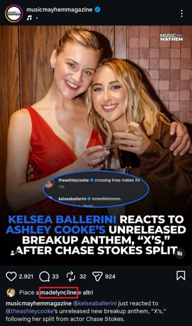 Il like di Madelyn Cline