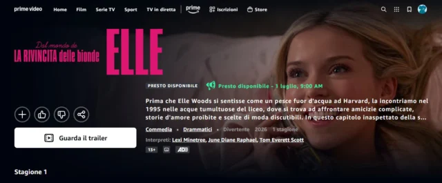 Elle, Prime Video